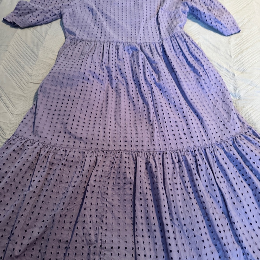 A New Day Purple Eyelet Dress